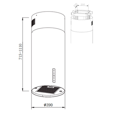 Campana decorativa de Isla Fagor 3CFC455IX 39 cm (1)