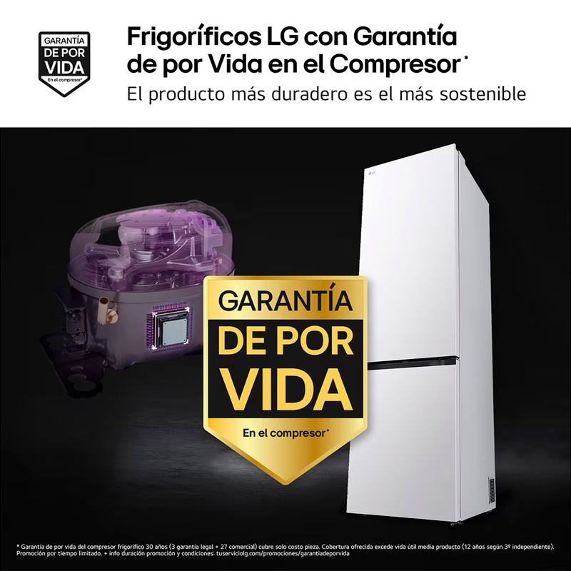 Frigorífico Combi LG GBBSJ20ESW Blanco (6)