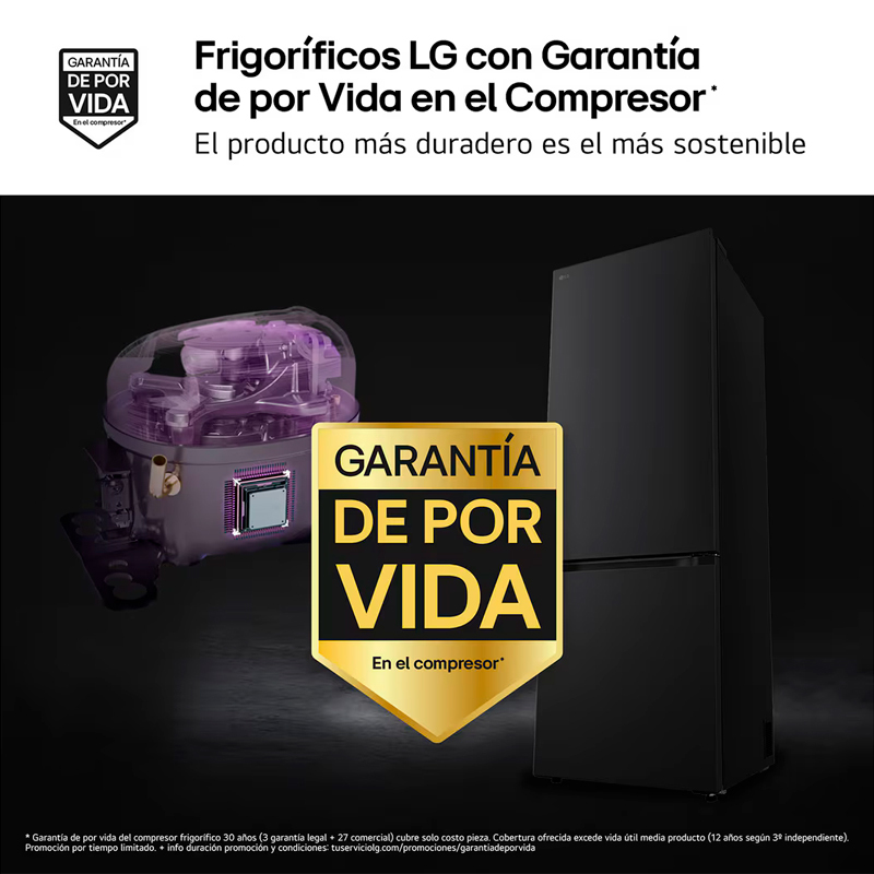 Frigorífico Combi LG GBBW726CEV Grafito (4)