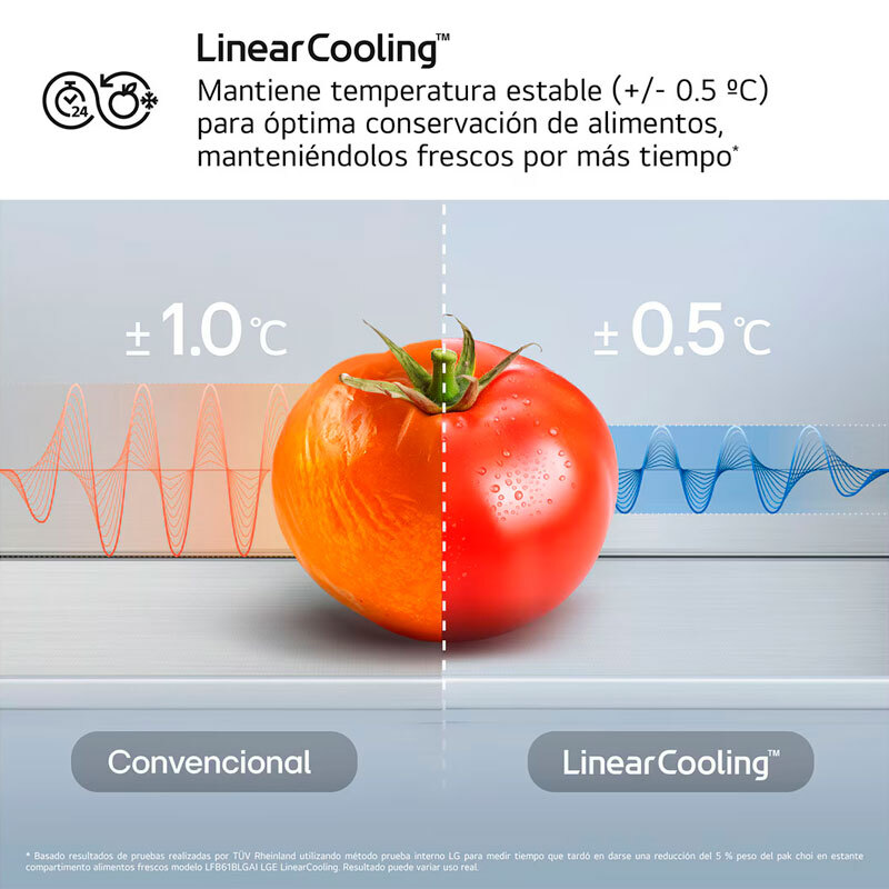 Frigorífico Combi LG GBBW726CEV Grafito (9)