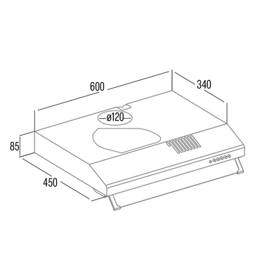 Campana convencional Cata LFK6001 Blanco 60 cm (1)