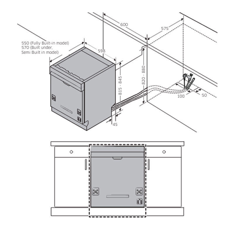 Lavavajillas Samsung DW60CG550FSRET 60 cm (1)