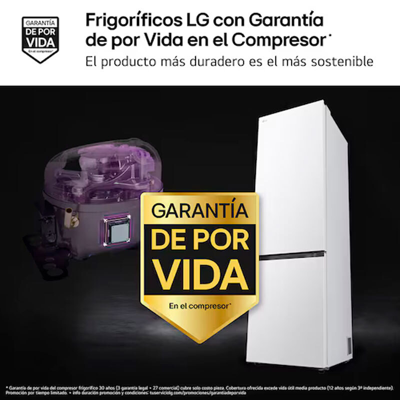 Frigorífico Combi LG GBBS322ASW Blanco (4)