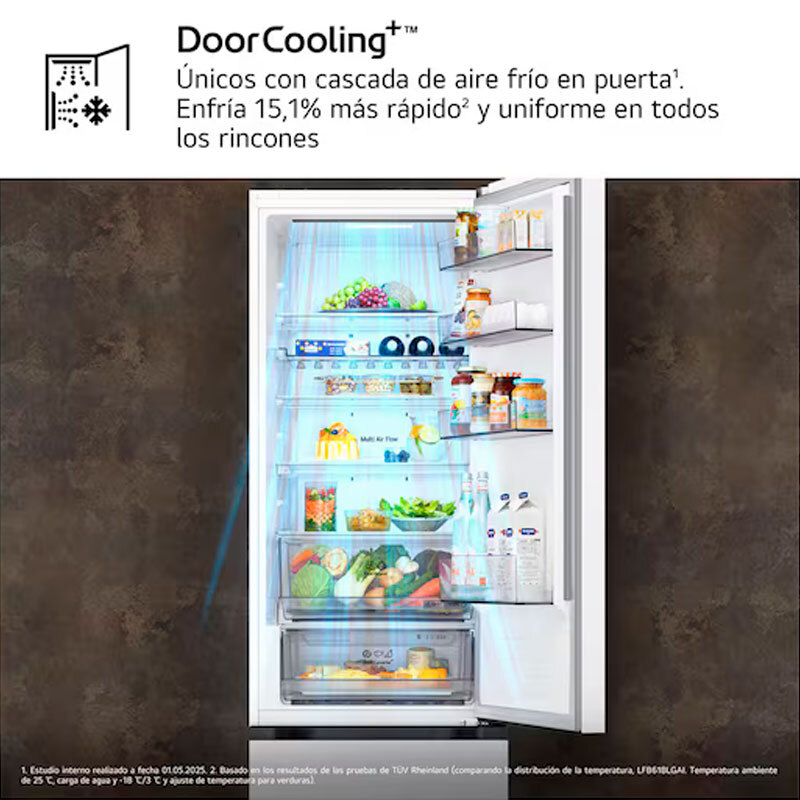 Frigorífico Combi LG GBBS322ASW Blanco (7)