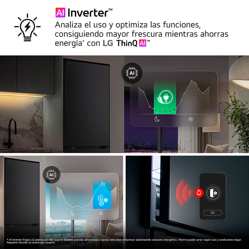 Frigorífico Combi LG GBBS312APY Inox (6)
