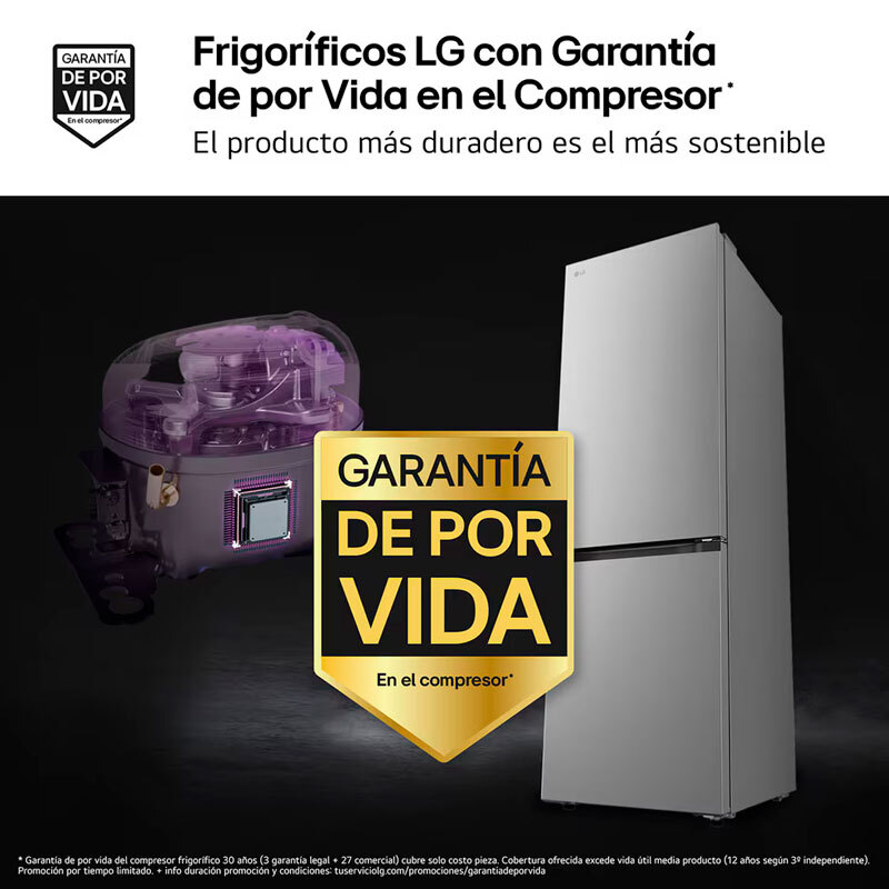 Frigorífico Combi LG GBBS312CPY Inox (4)