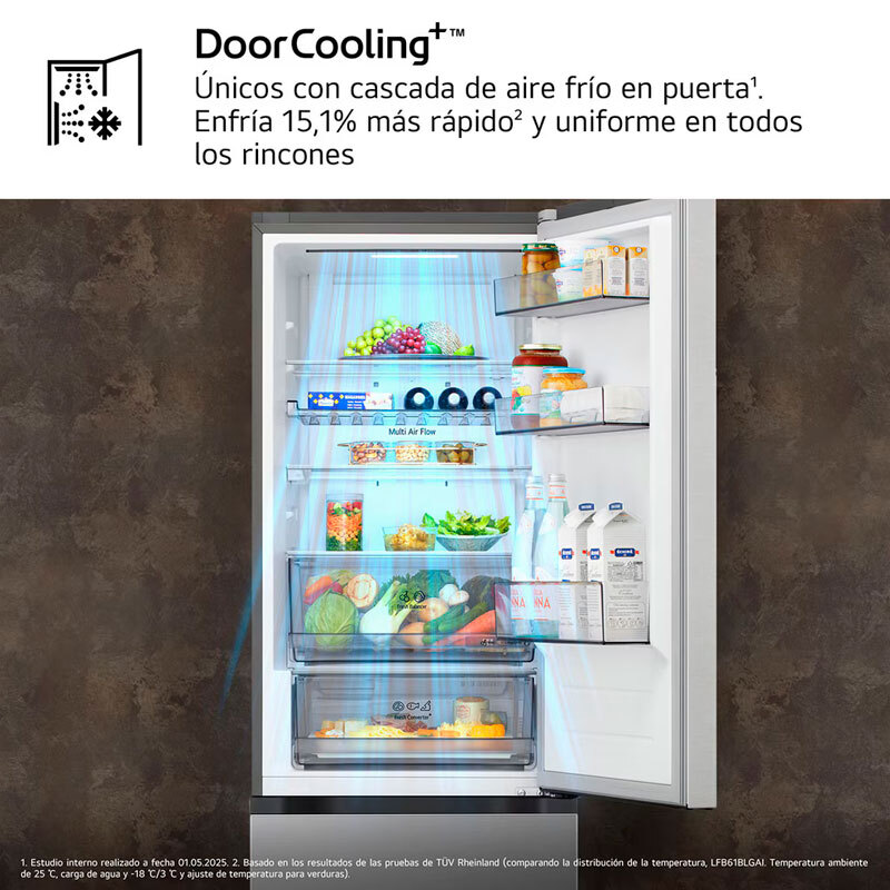 Frigorífico Combi LG GBBS312CPY Inox (7)