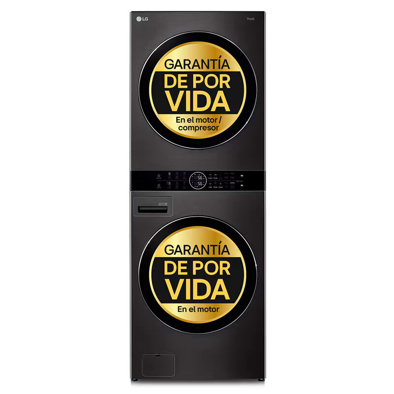 Torre de lavado 17 kg LG WT1716BBF Acero Negro