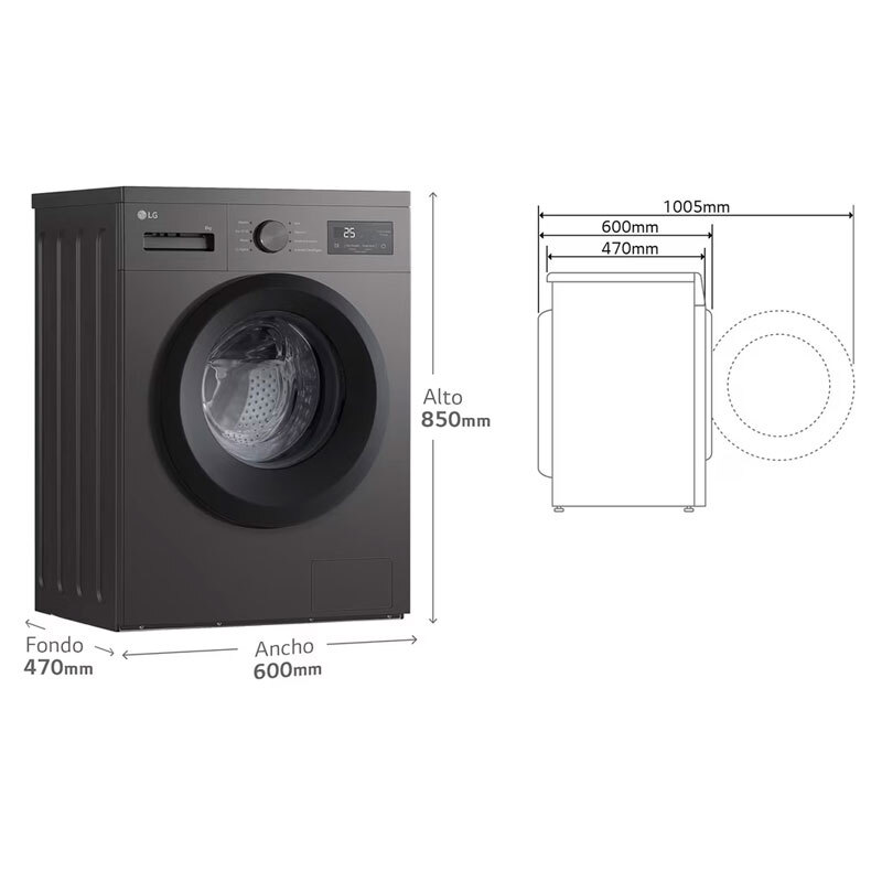 Lavadora LG F4A10S8NDK 8Kg (1)