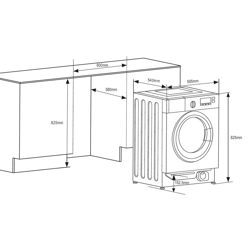 Lavadora integrable Fagor 3FE-7514IT 7Kg (1)