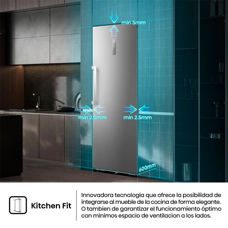 Frigorífico 1 Puerta Hisense RL3K370SAIE1 Inox (7)