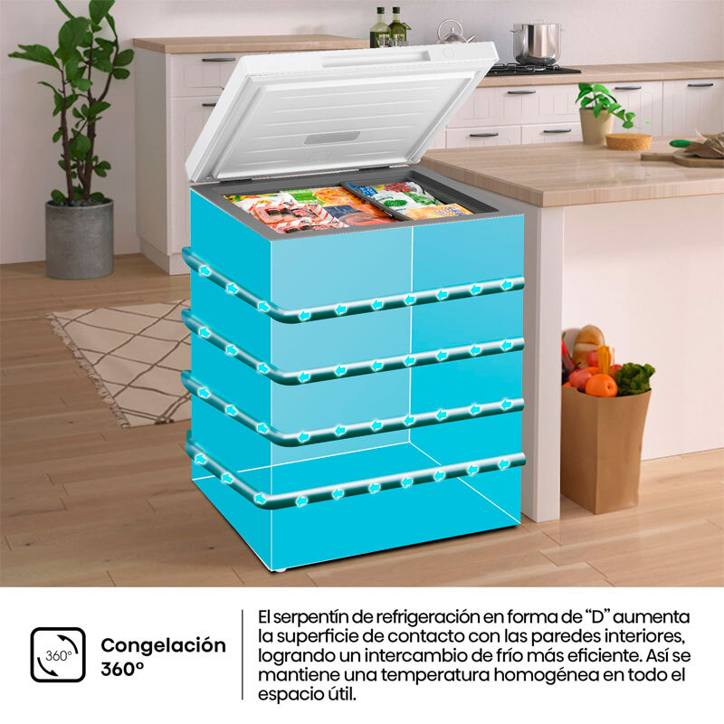 Arcón Hisense FT145N1AWDL Blanco (7)