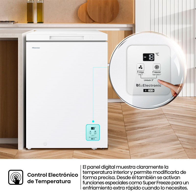 Arcón Hisense FT145N1AWDL Blanco (9)