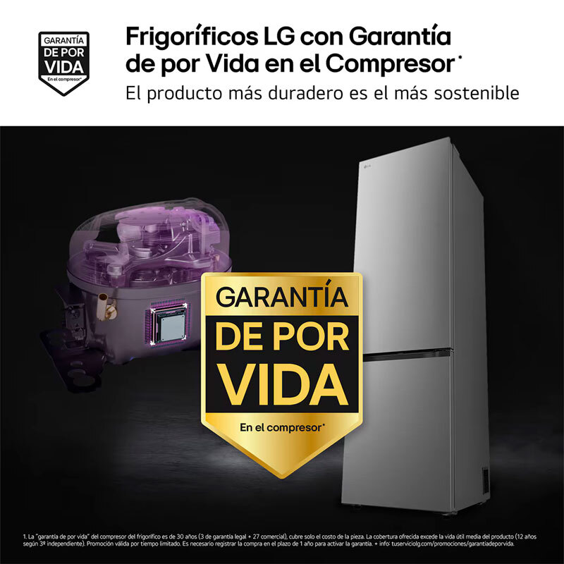 Frigorífico Combi LG GBBS322BPY Inox (4)