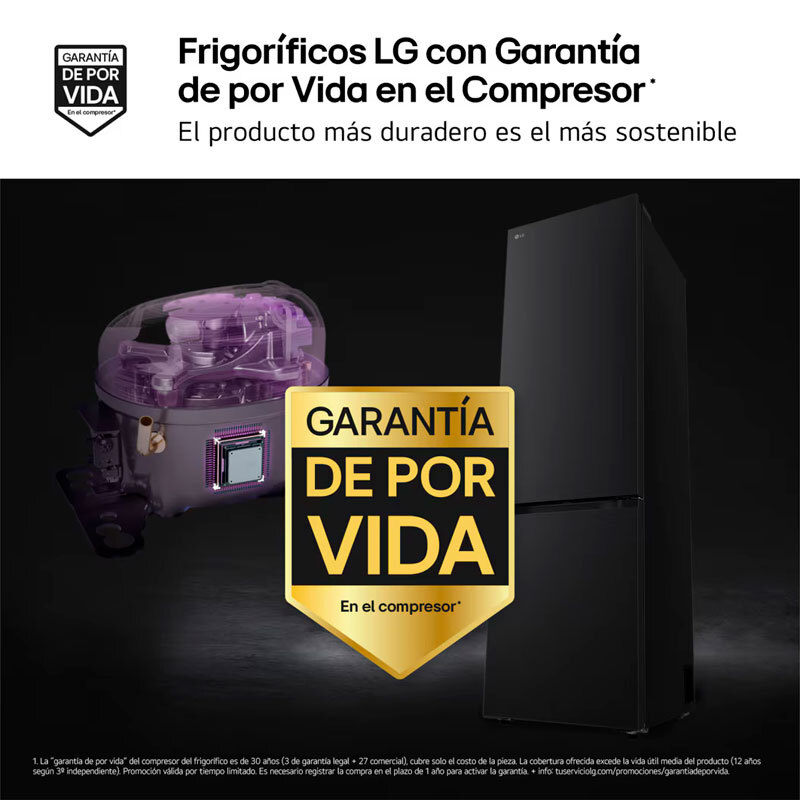 Frigorífico Combi LG GBBS726CEV Grafito (4)