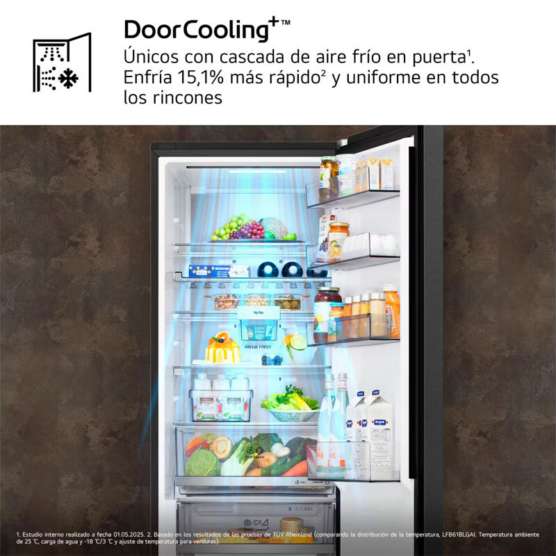 Frigorífico Combi LG GBBS726CEV Grafito (7)