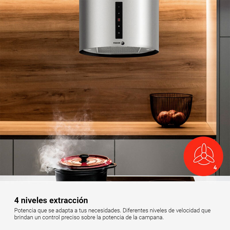 Campana de isla Fagor 3CFC-455IX Inox 39 cm (3)