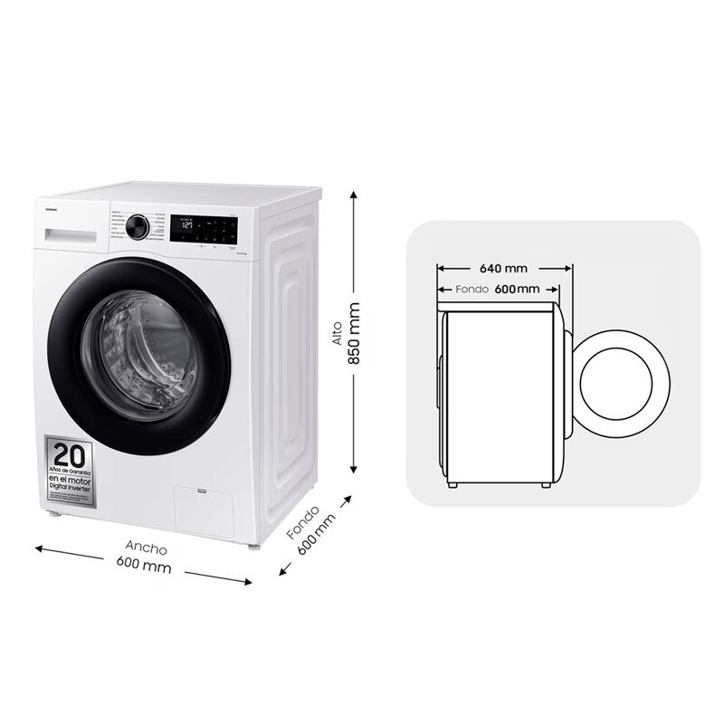 Lavadora Samsung WW11DG5B25AEEC 11Kg (1)