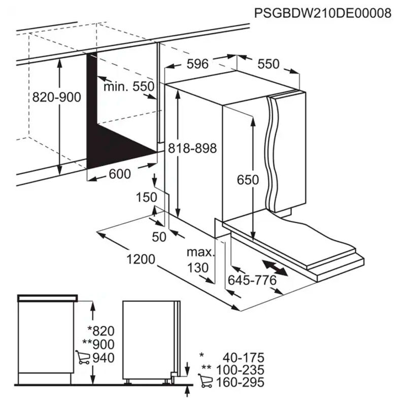 Lavavajillas integrable Electrolux EEA27205L 60 cm (1)
