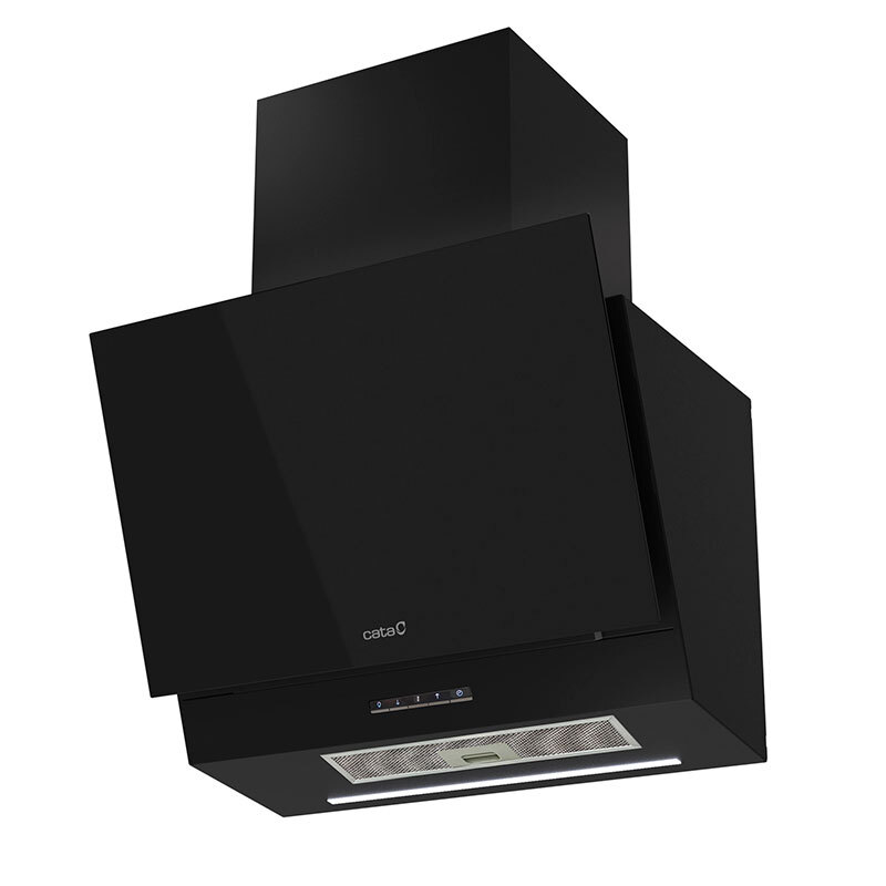 Campana decorativa Cata Thalassa 600GBK/H Cristal Negro 60 cm