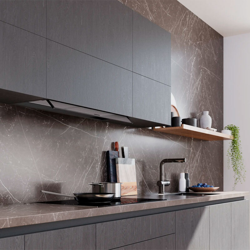 Campana decorativa Siemens LJ95BCC60 Negro Mate 90 cm (2)