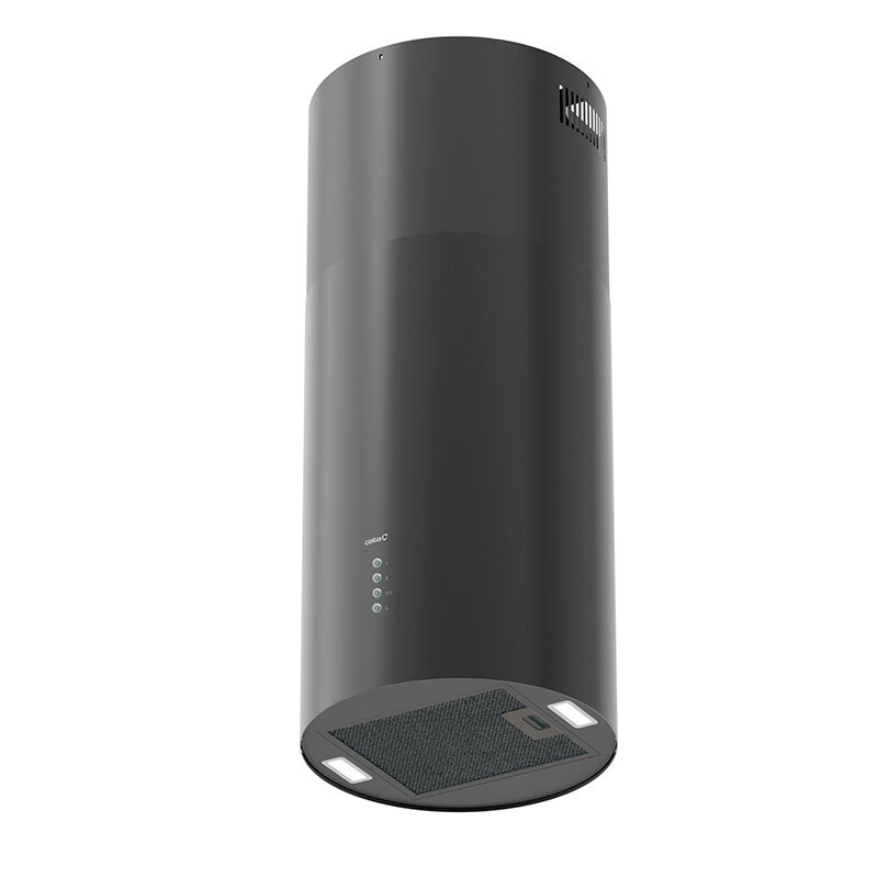 Campana de isla Cata Isla Faro BK Acero Negro 40 cm