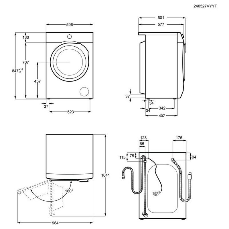 Lavadora AEG LFE6D84N4B 8Kg (1)