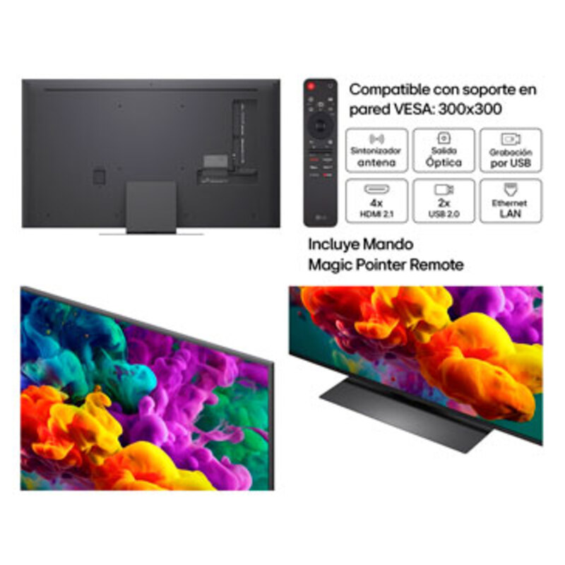 TV LG 55QNED86B6B.AEU QNED 4K 55" (2)
