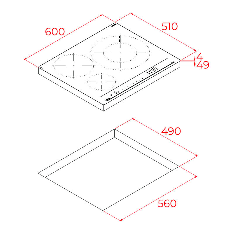 Placa Inducción Teka IBC63215FST 60 cm (1)