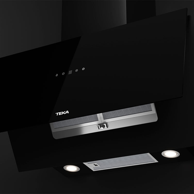 Campana decorativa Teka DVM97370 TOS Cristal Negro 70 cm (2)