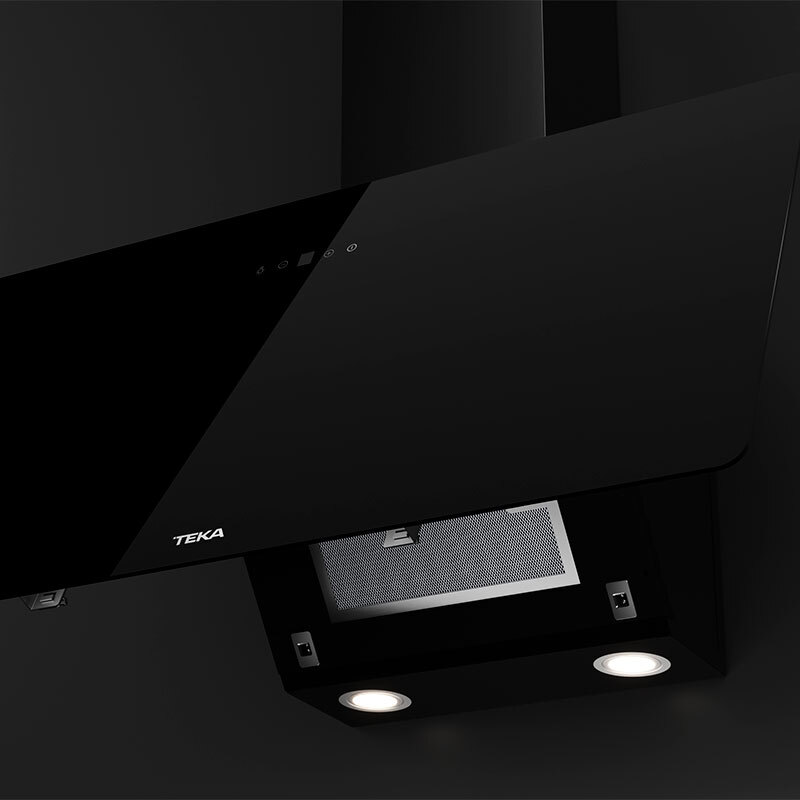 Campana decorativa Teka DVB94140 TOS Cristal Negro 90 cm (6)