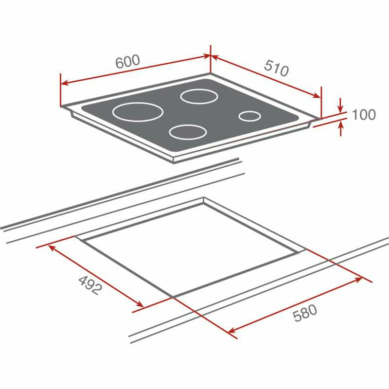 Placa gas Teka CGC 4G AI AL 60 cm But (1)