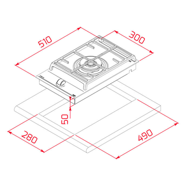 Placa cristal Teka GZC31330XBA BUT(NAT) (1)