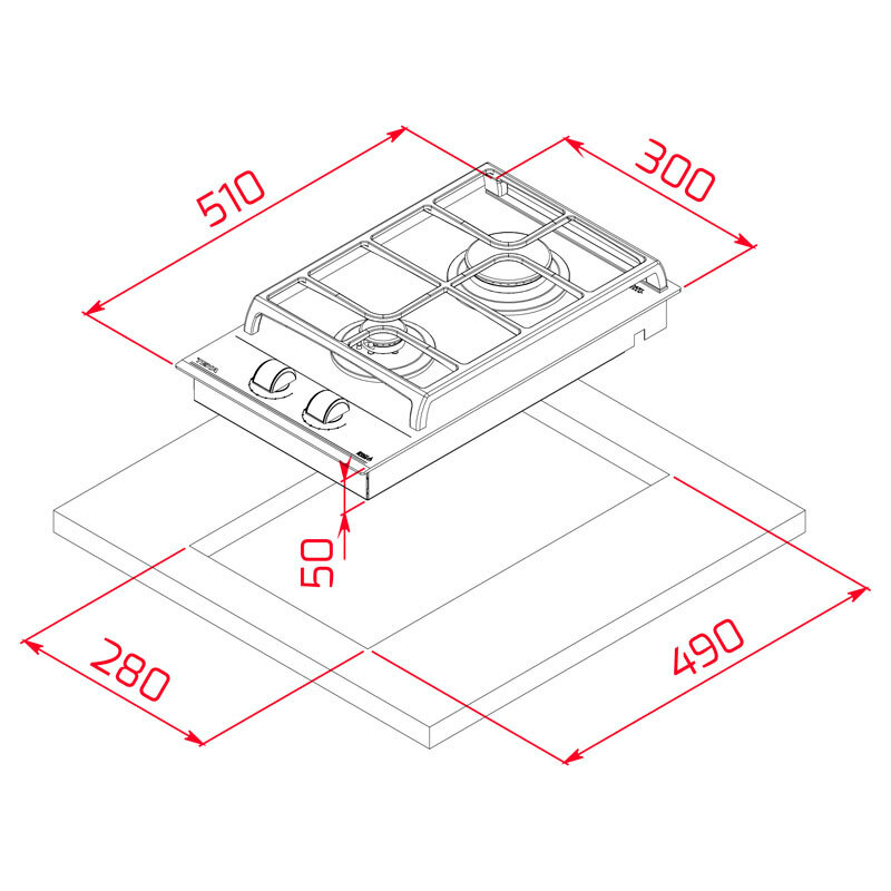 Placa cristal Teka GZC32300XBA BUT(NAT) (1)