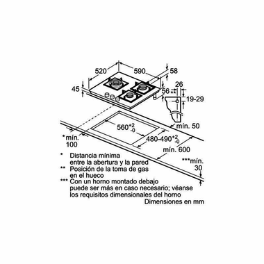 Placa gas Balay 3ETG663HB 60 cm (1)