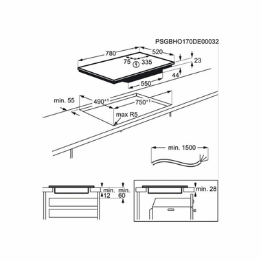 Placa inducción Electrolux EIV83446 80 cm (1)