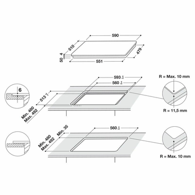 Induccion Whirlpool WLB4560 NE/W (1)