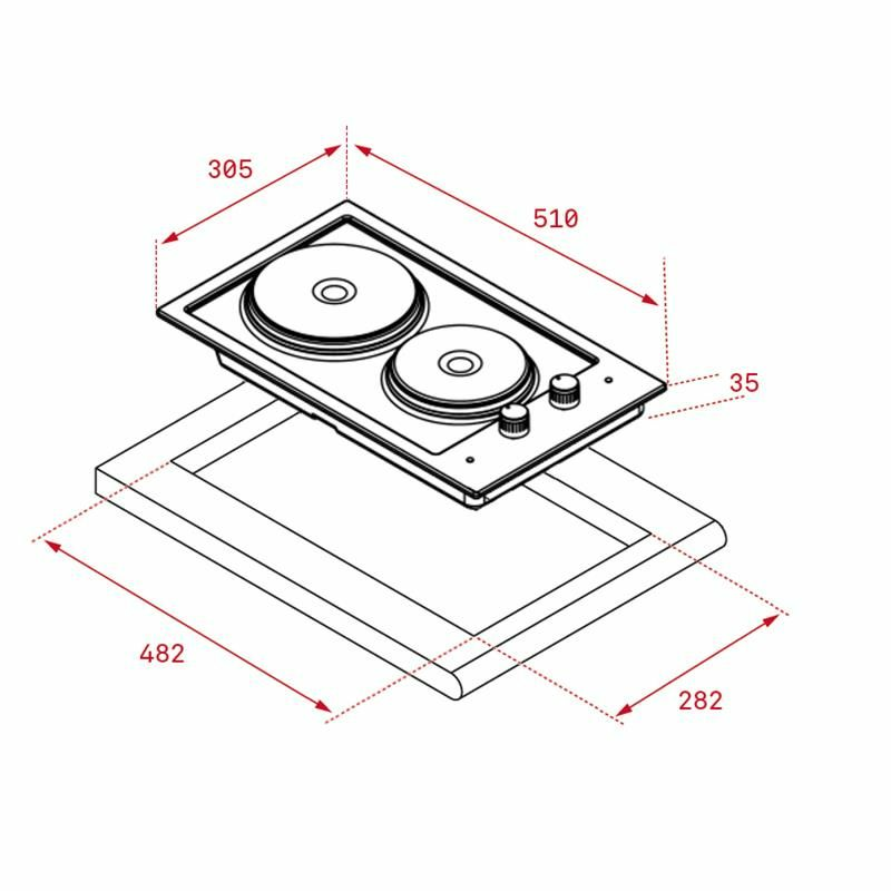 Placa acero Teka EFX30.1 2P (1)
