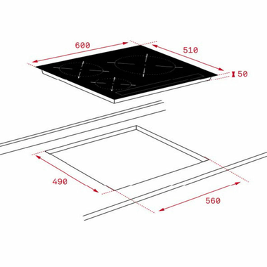 Placa inducción Teka IBC 63010 60 cm (1)