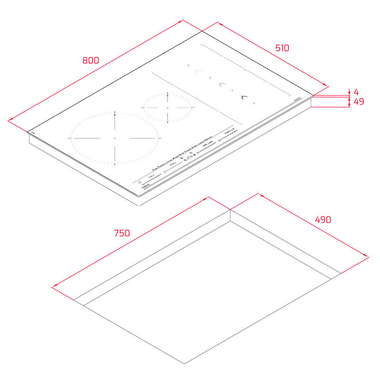 Placa inducción Teka IZS86630MSTBK 80 cm (1)