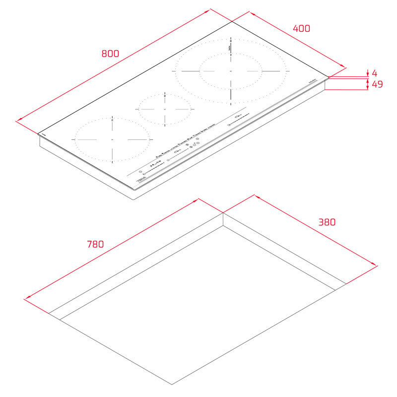Placa inducción Teka IZC83620MST 80 cm (1)