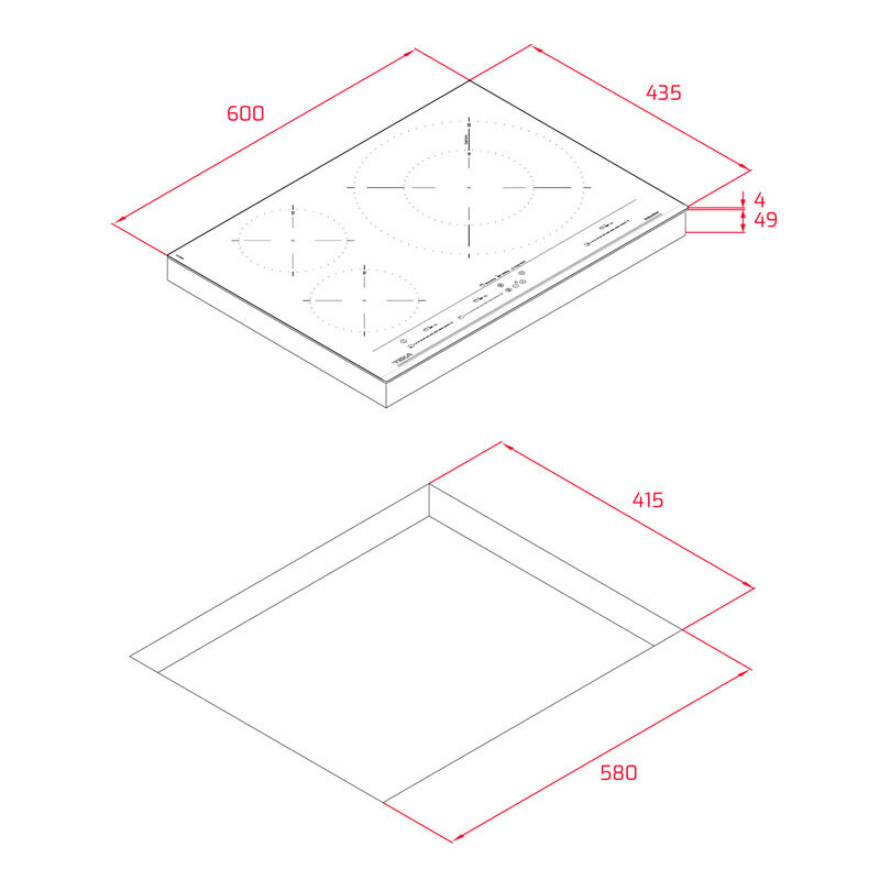 Placa inducción Teka IZC53320MSP 60 cm (1)