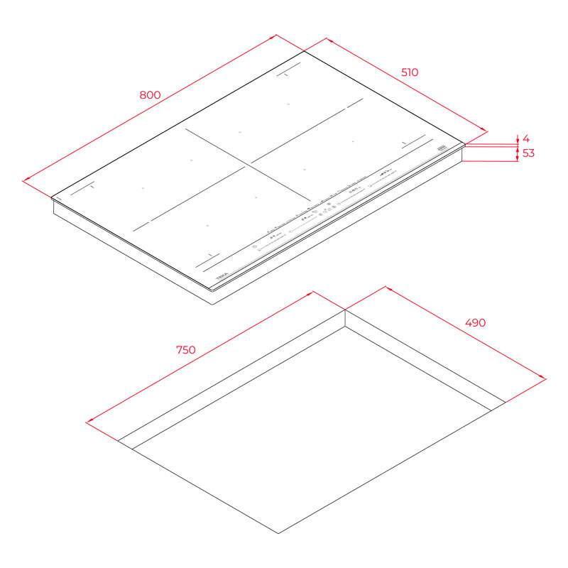 Placa Induccion Teka IZF88770MST BK 80 cm (1)