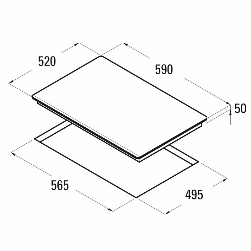 Placa inducción Cata GIGA 600 WH 59 cm (1)