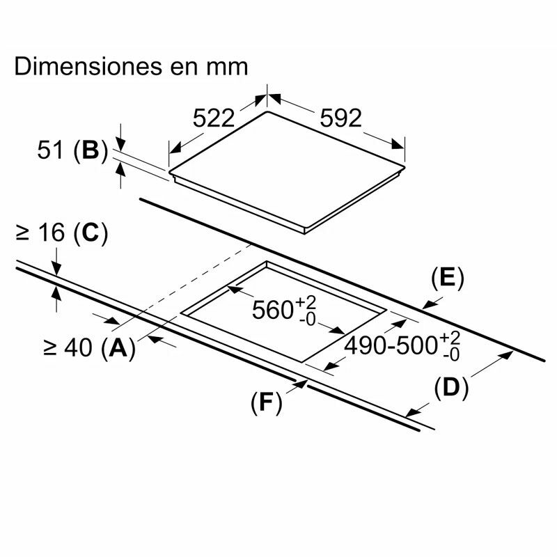 Placa inducción Balay 3EB864EN 60 cm (1)