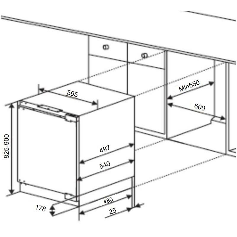 Frigorífico 1 puerta integrable Fagor 3FIS844 Blanco (1)