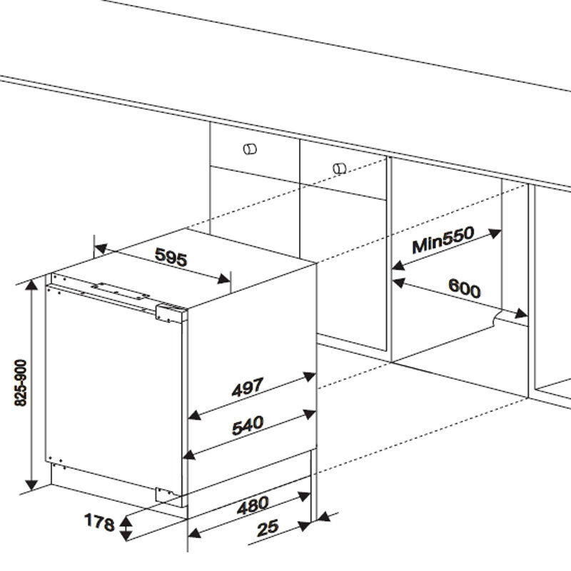 Frigorífico 1 puerta integrable Fagor 3FIS840 Blanco (1)