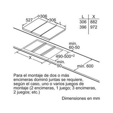 Placa inducción Bosch PIB375FB1E 30 cm (8)