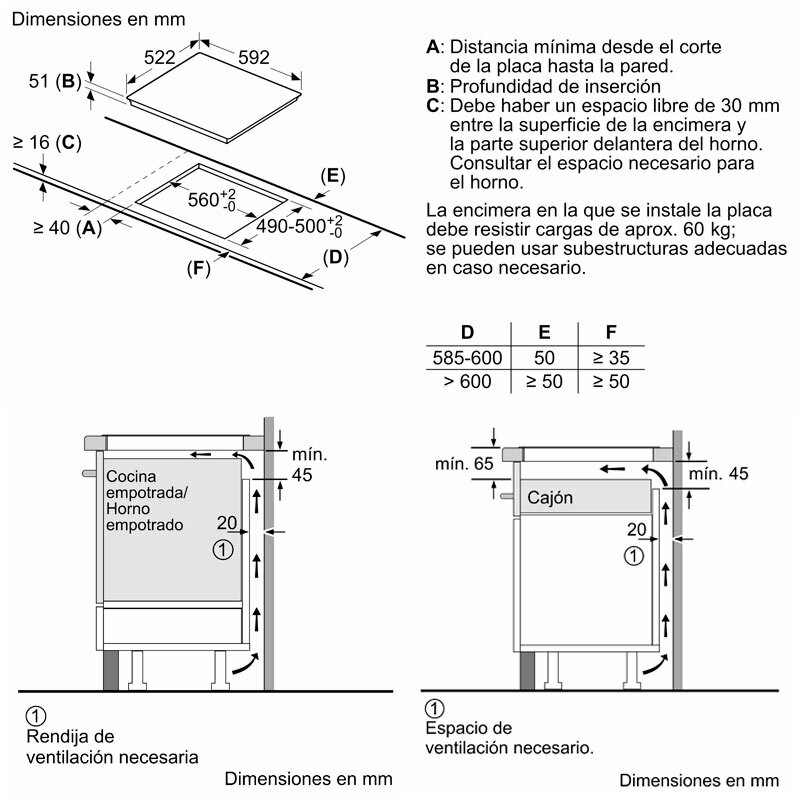 Placa Induccion Bosch PIJ631BB5E 60 cm (1)