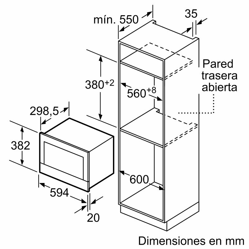 Microondas Bosch BFL634GW1 Blanco (1)